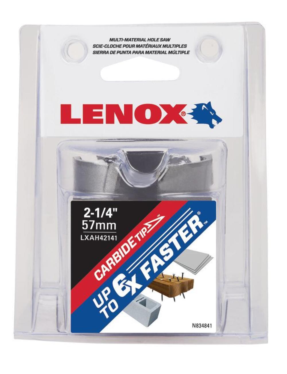 Lenox 2 1/4″ (57MM) MM CARBIDE HOLE SAW - Flockneti