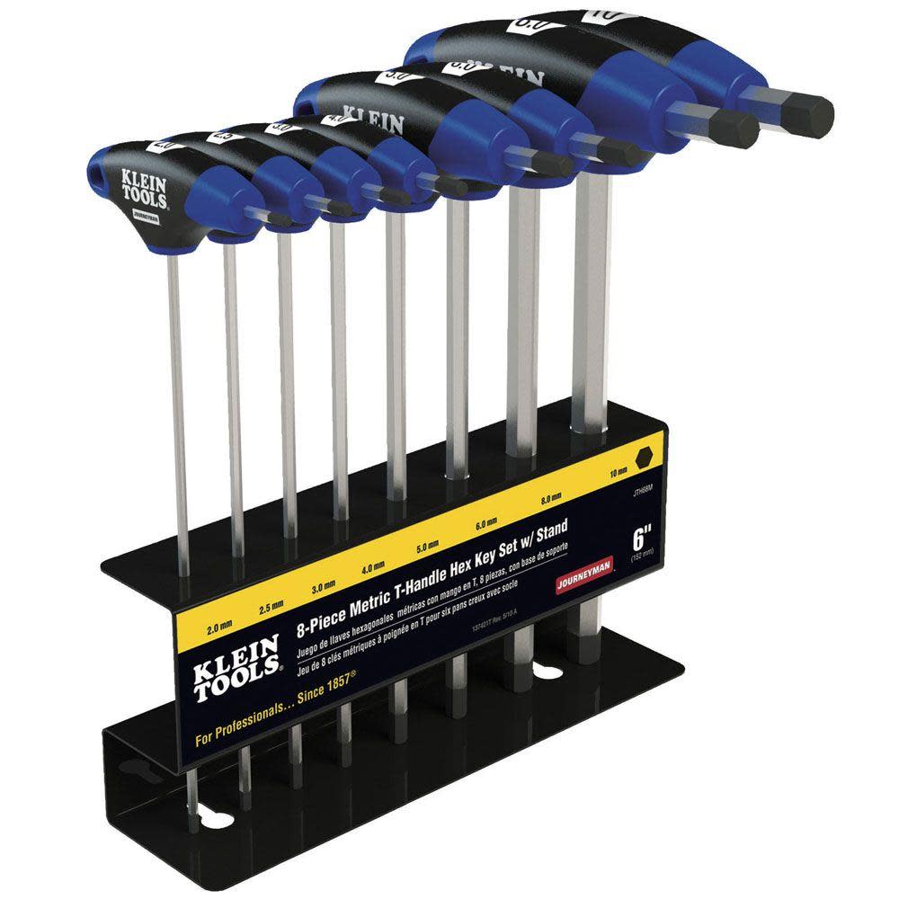 Klein Tools Metric Journeyman T-Handle Set 8 Pc - Flockneti