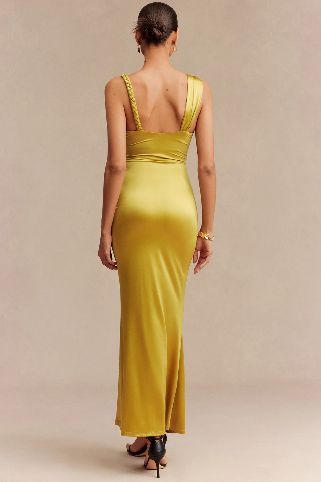 Asymmetrical Braided Sleeveless Maxi Dress - Flockneti