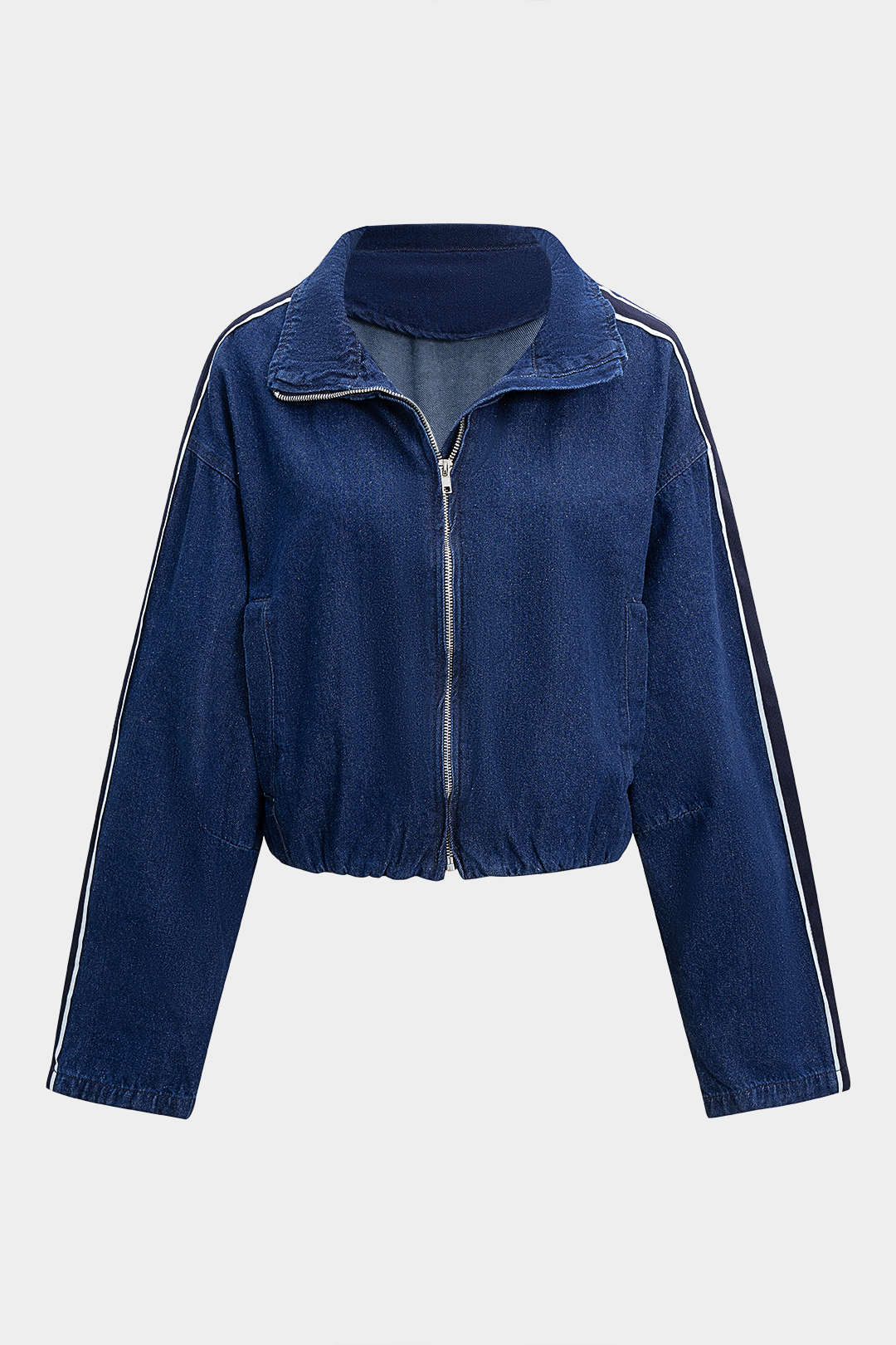 Denim Zipper Pocket Outerwear - Flockneti