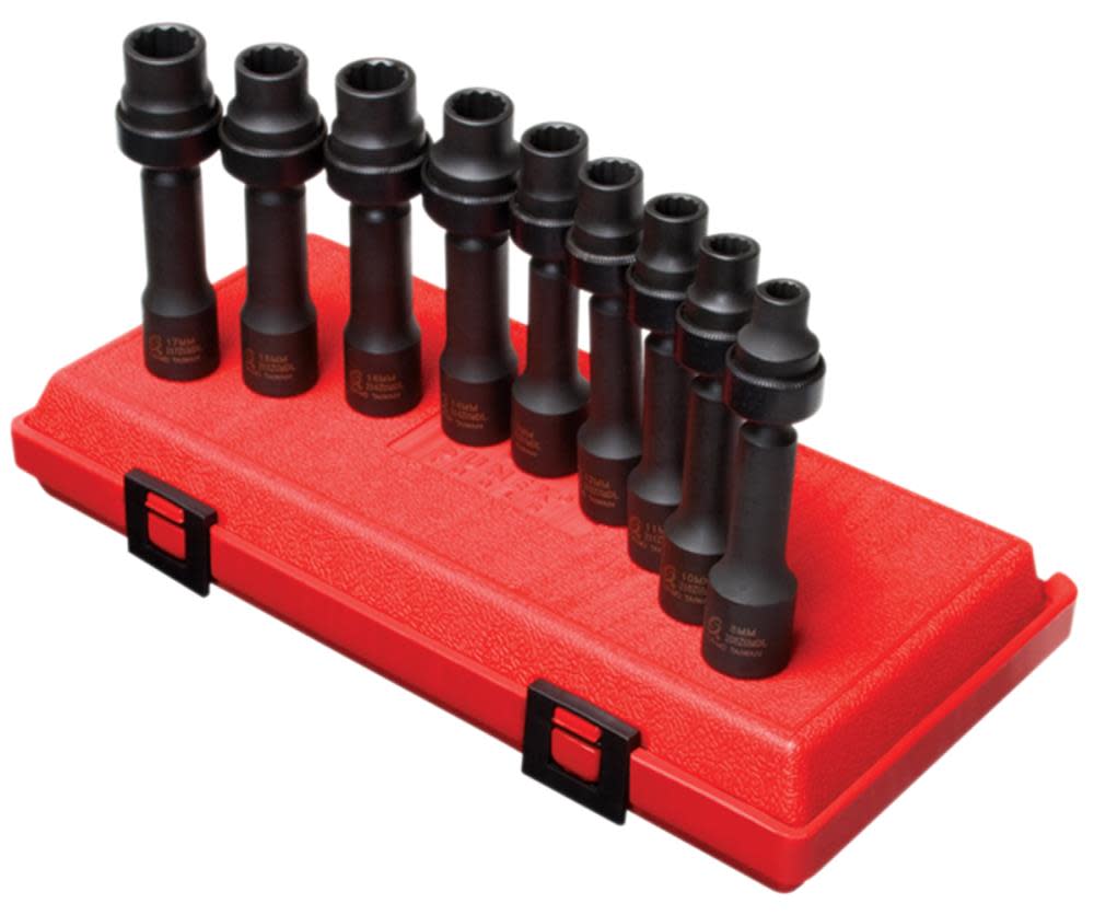 Sunex Socket Set 1/2″ Drive Metric Impact Socket Set 9pc - Flockneti