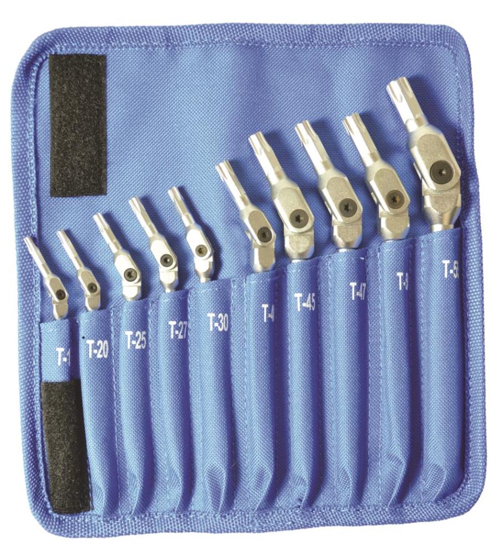 Bondhus 10 piece Chrome Torx Hex Pro Wrench Set – Sizes: T15-T55 - Flockneti