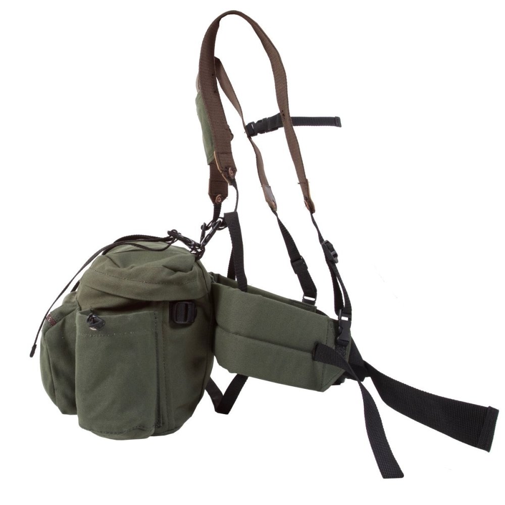 Duluth Pack 12 Liter Capacity Olive Drab Canvas All Day Lumbar Pack - Flockneti