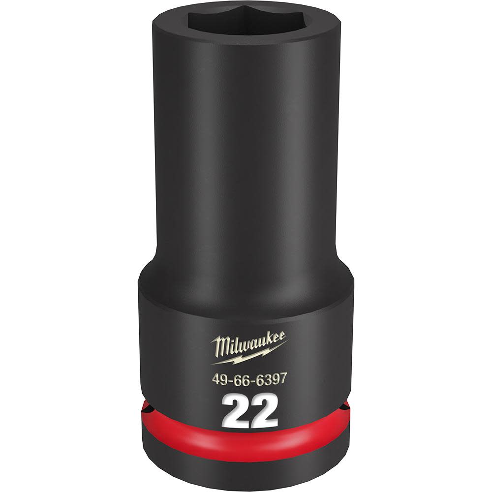Milwaukee SHOCKWAVE Impact Duty 22MM Deep Socket 3/4″ Drive 6 Point - Flockneti