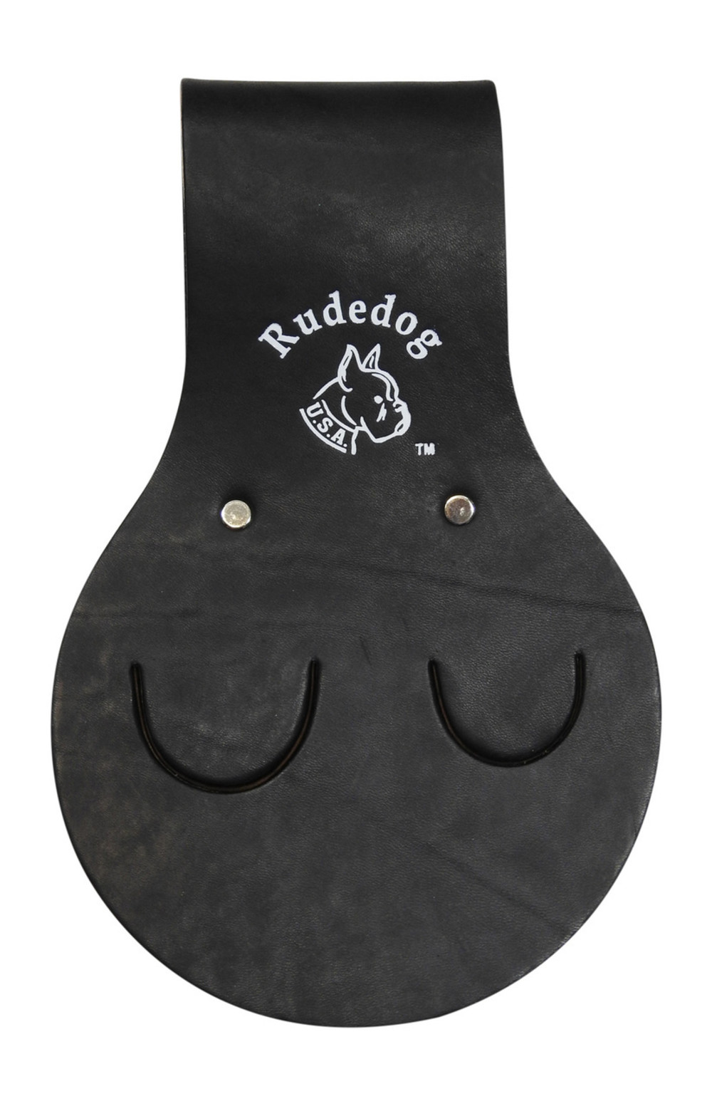 Rudedog USA 15 Oz Black Harness Leather Triple Erection Wrench Holder - Flockneti