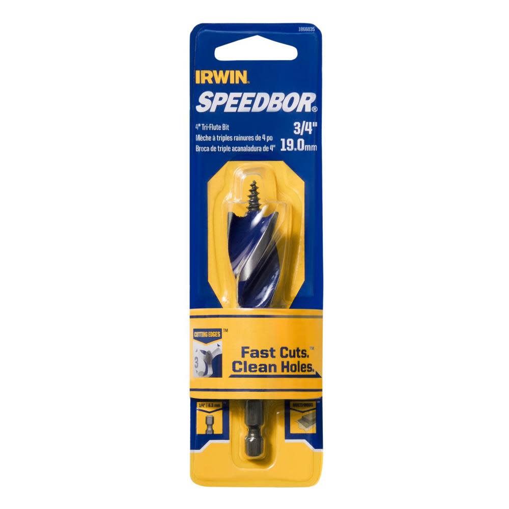Irwin SPEEDBOR Max 3/4″ X 4″ OAL - Flockneti