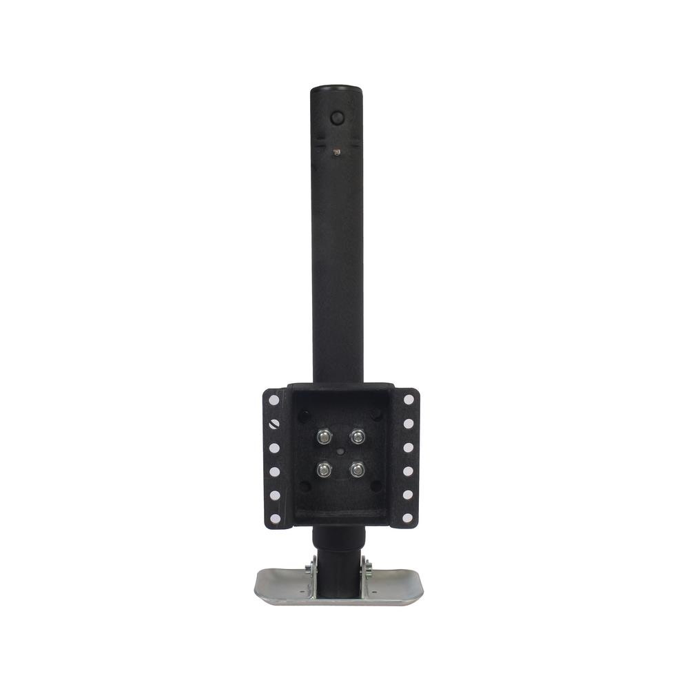 Trailer Valet Blackout 2000 lbs Side Wind Swivel Mount Jack – 15 inch Travel - Flockneti