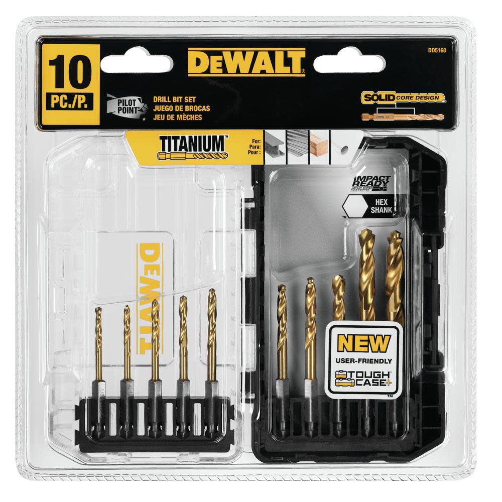 DEWALT 10-Piece Impact Drilling Set - Flockneti