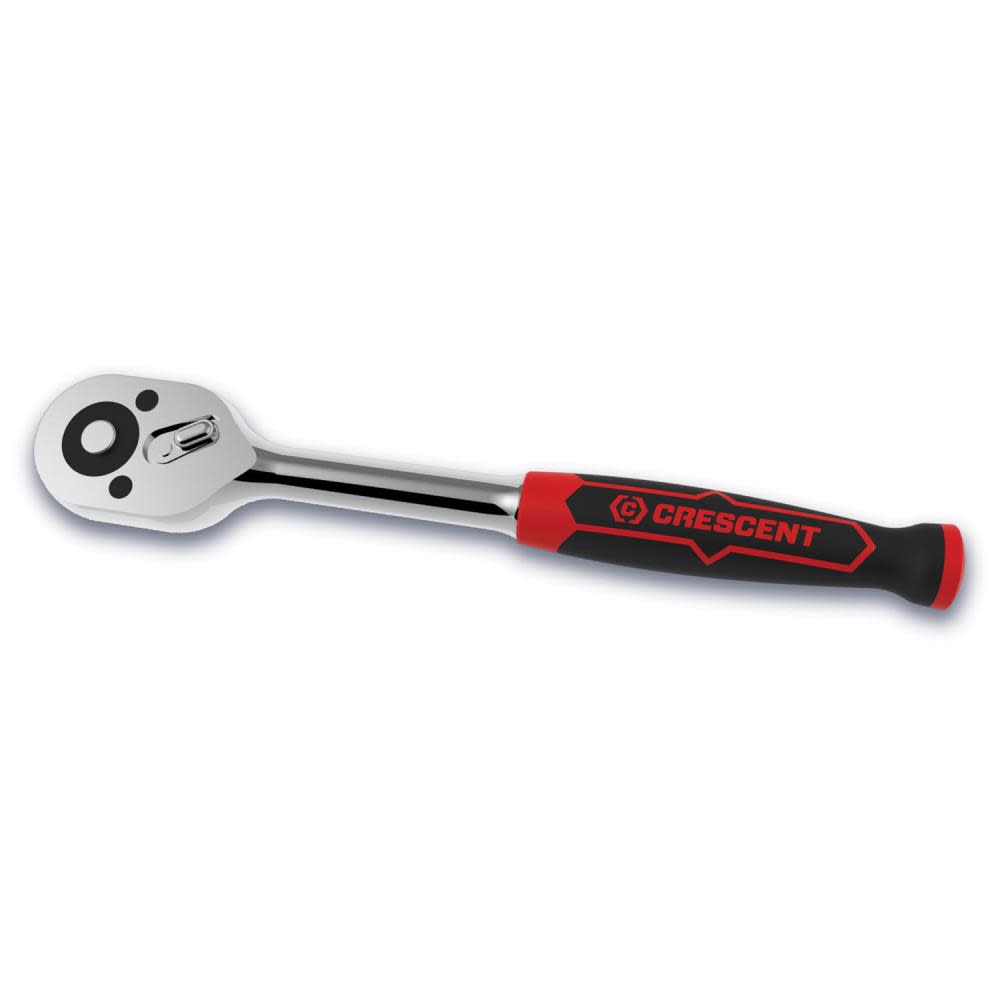 Crescent 1/2″ Drive 72 Tooth Quick Release Dual Material Teardrop Ratchet 12-1/2 In. - Flockneti