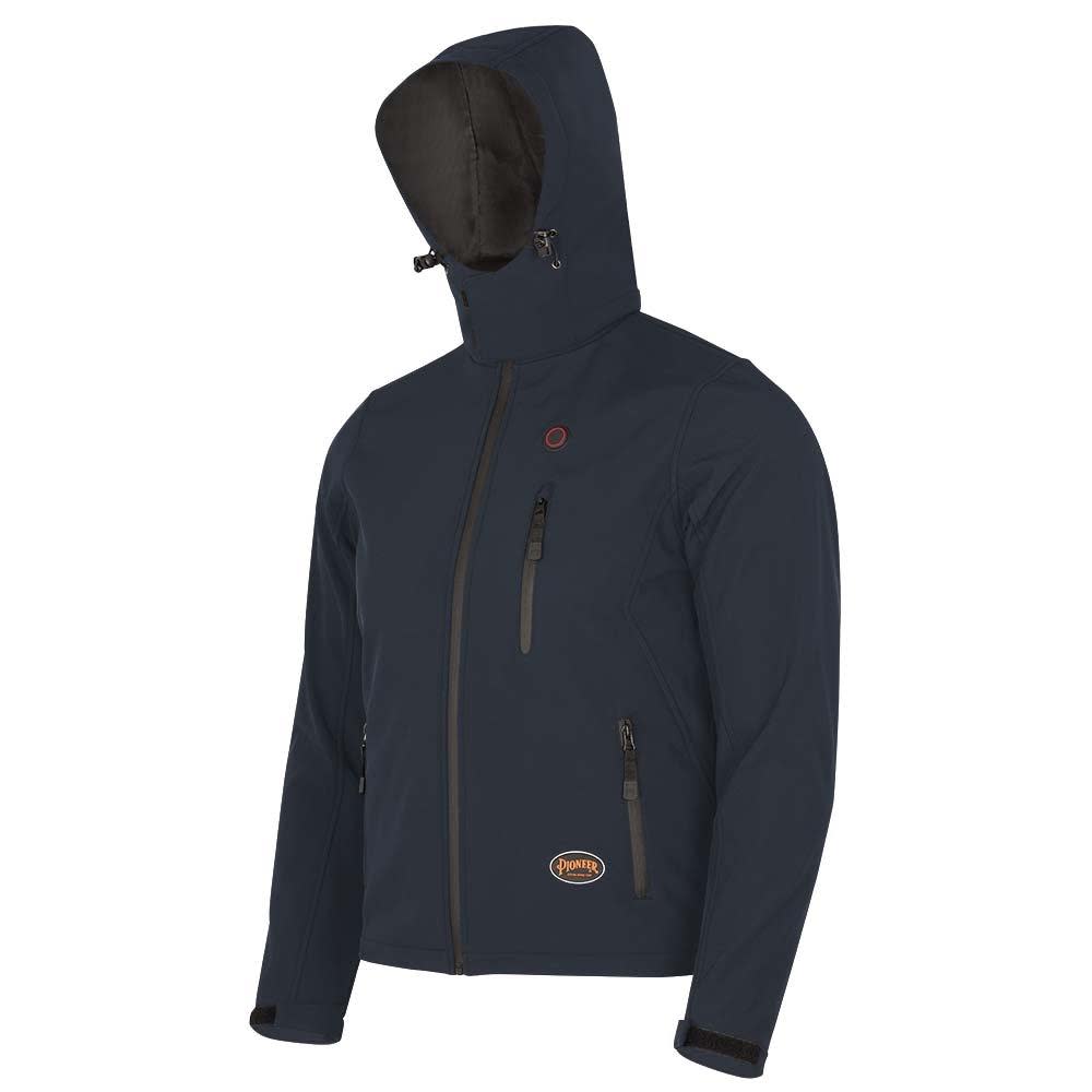 Pioneer 5432U Heated Softshell Jacket Navy Large - Flockneti
