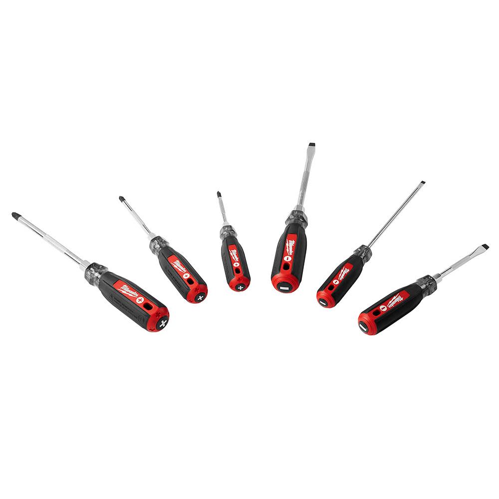 Milwaukee 6Pc Cushion Grip Screwdriver Kit - Flockneti