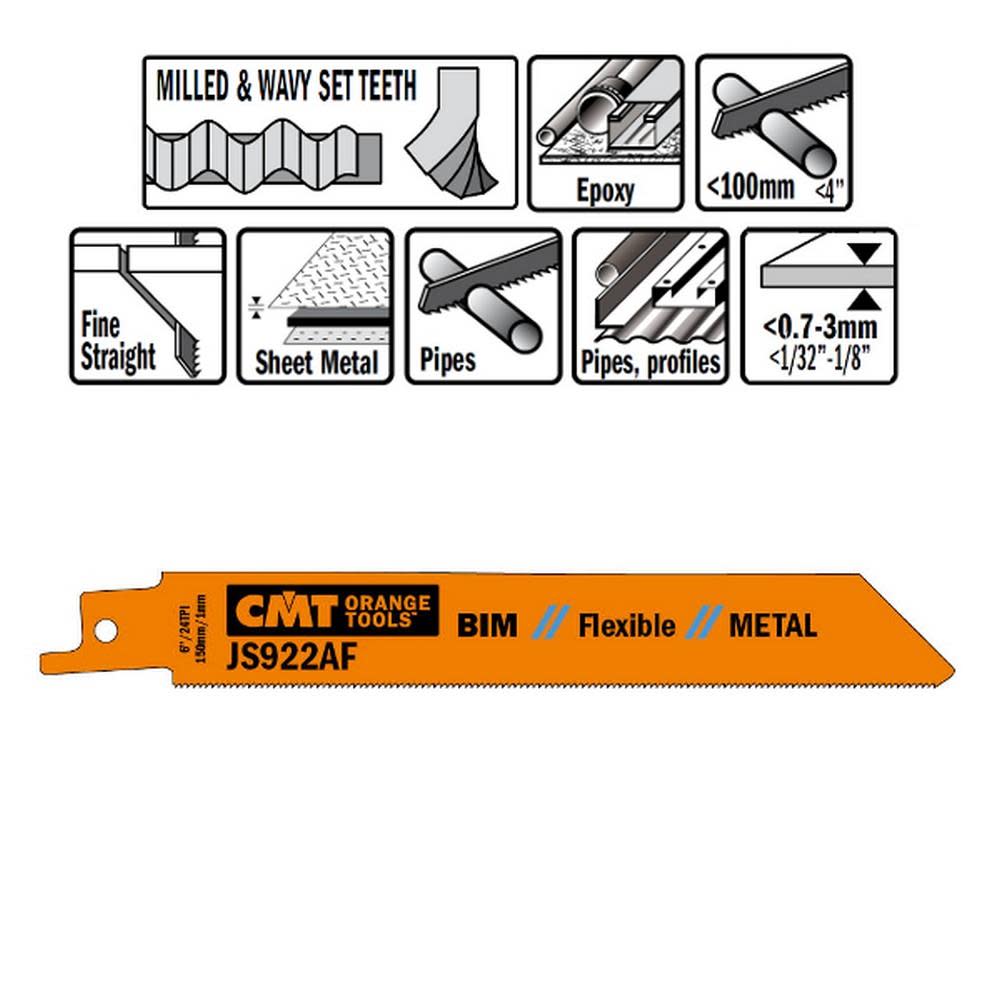 CMT Bi Tri-metal Recip Blade - Flockneti