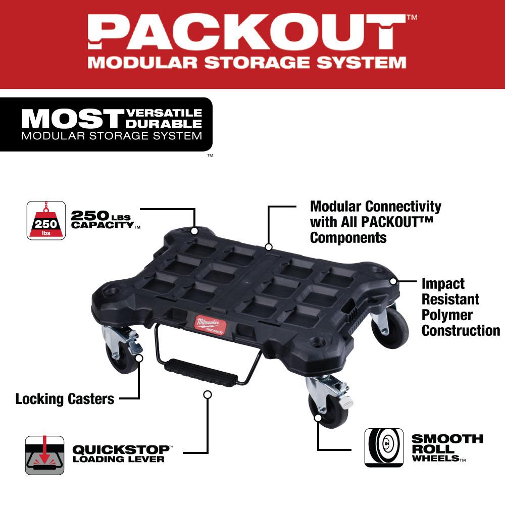 Milwaukee PACKOUT Dolly - Flockneti