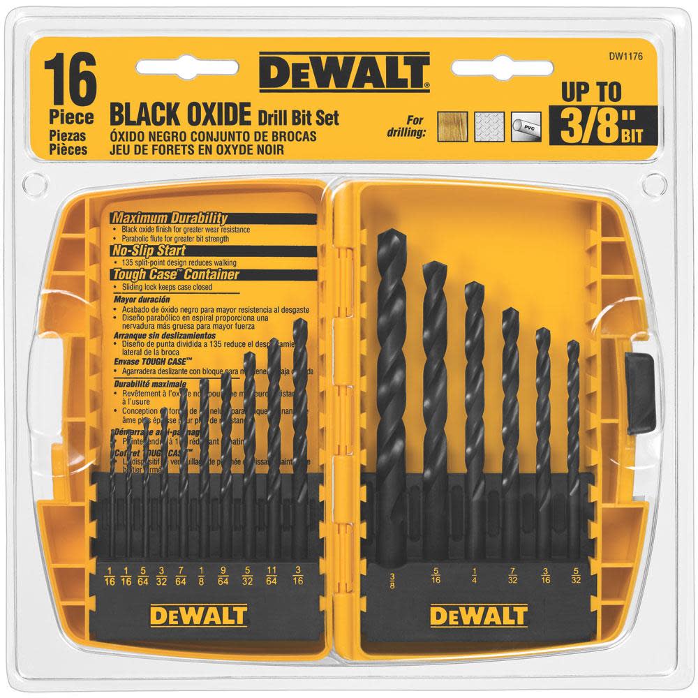 DEWALT 16 piece Black Oxide Set - Flockneti