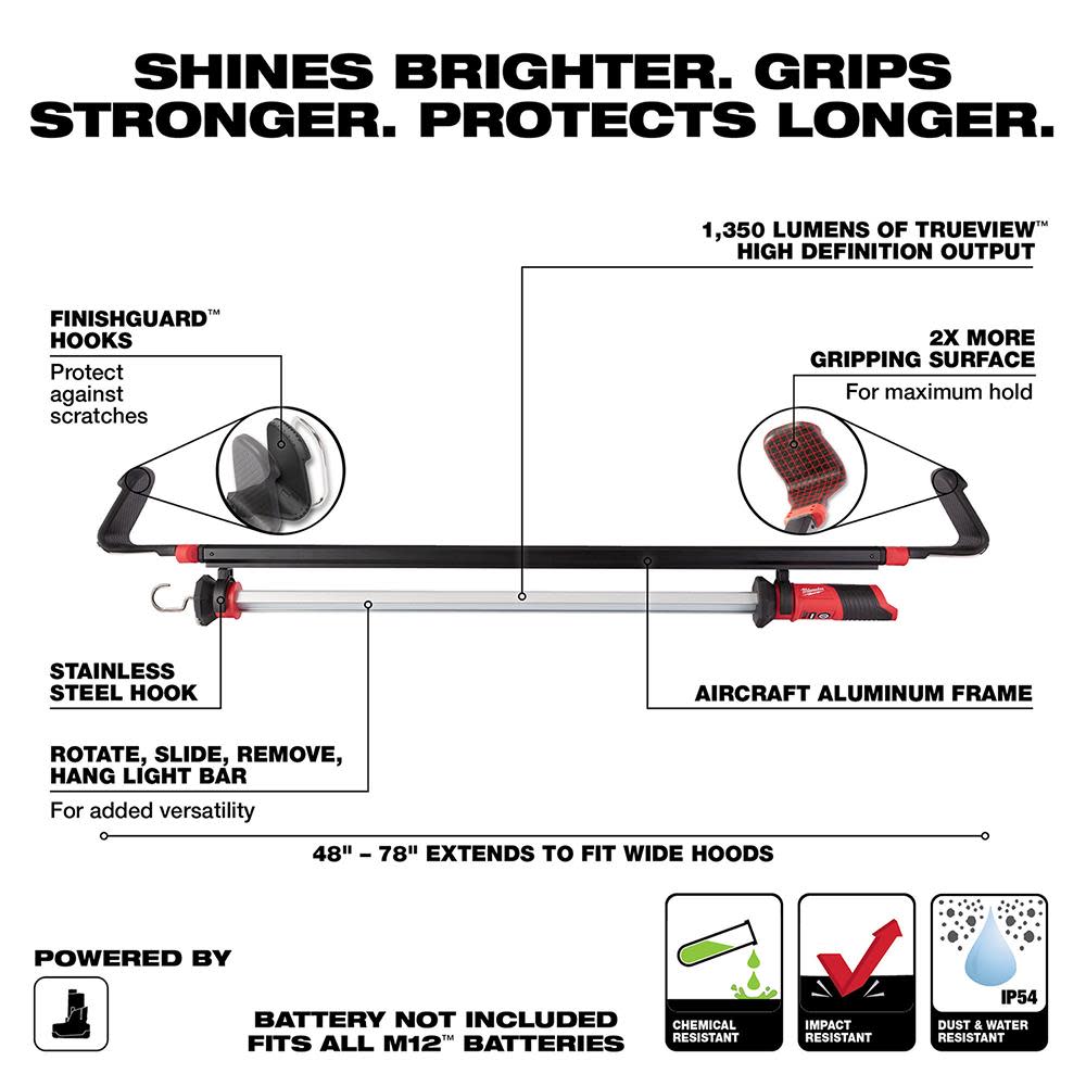 Milwaukee M12 LED Underhood Light - Flockneti