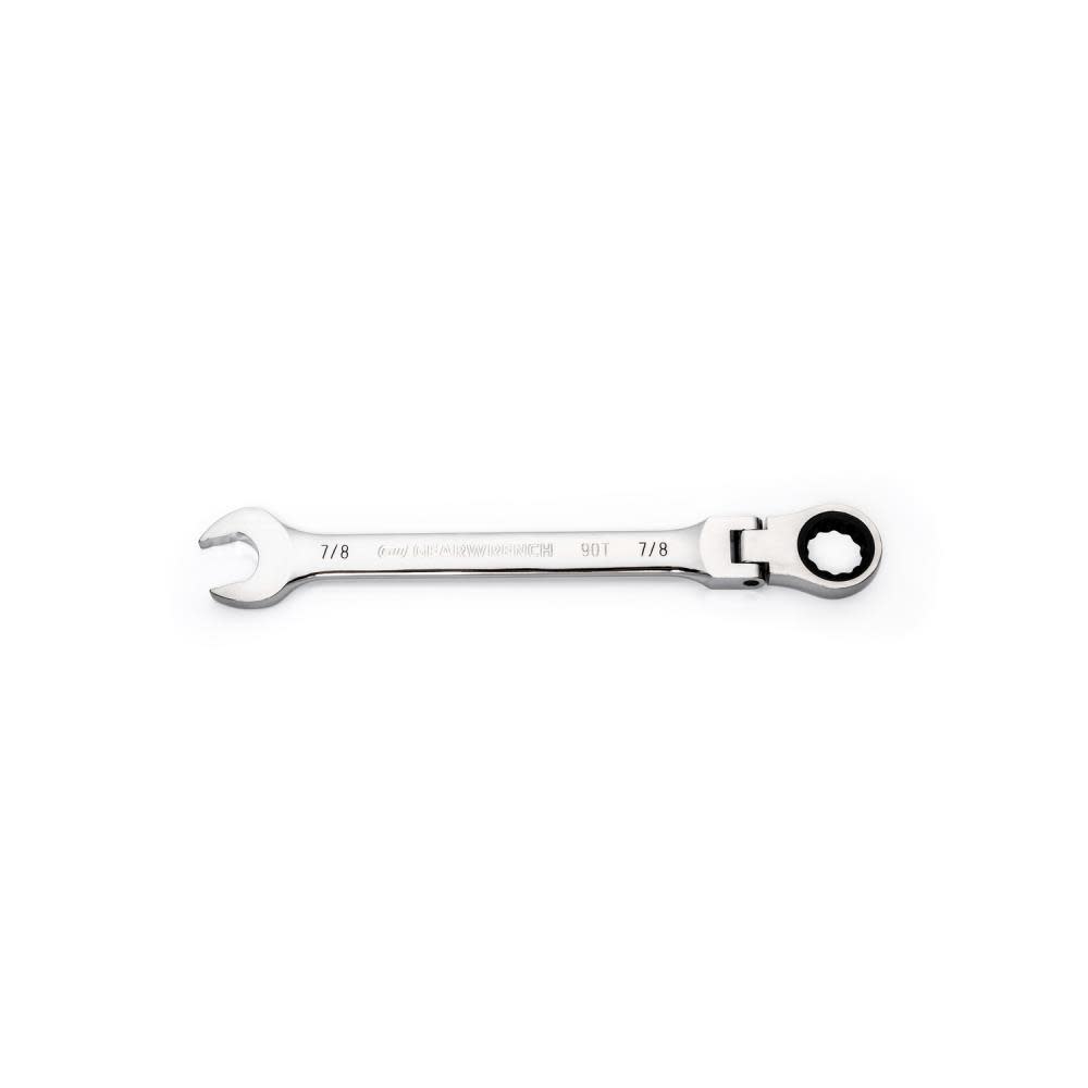 GEARWRENCH 7/8″ 90T 12 Point Flex Head Ratcheting Combination Wrench - Flockneti