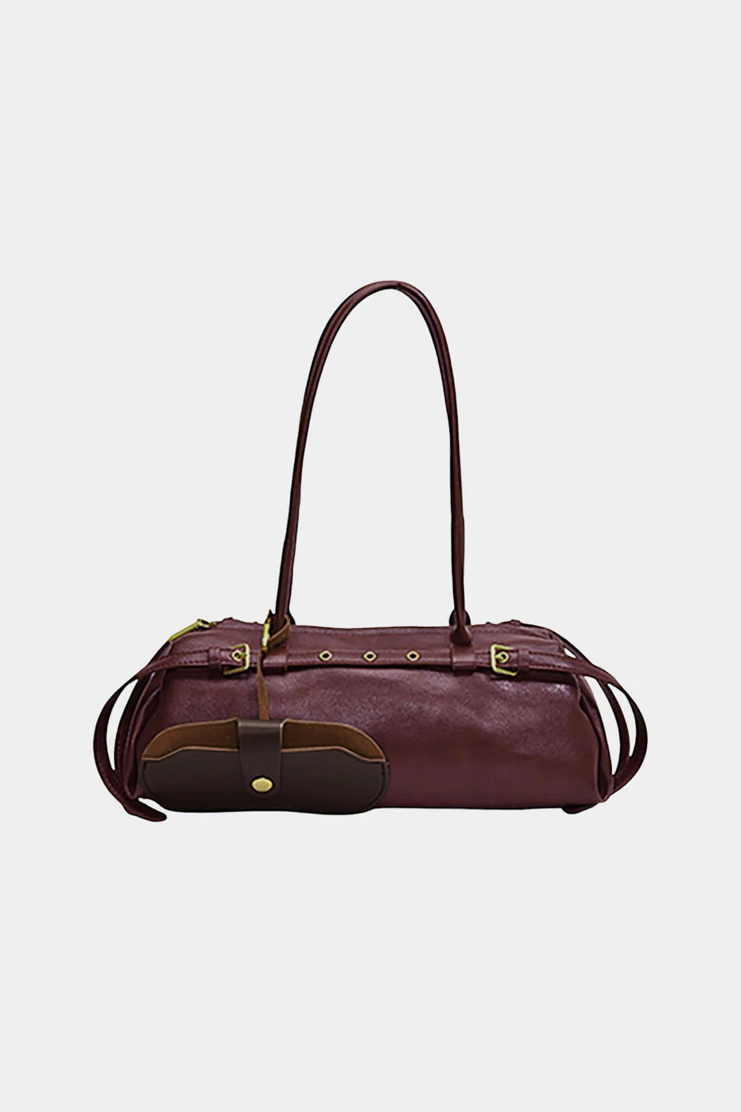 Vintage Leather Shoulder Bag - Flockneti