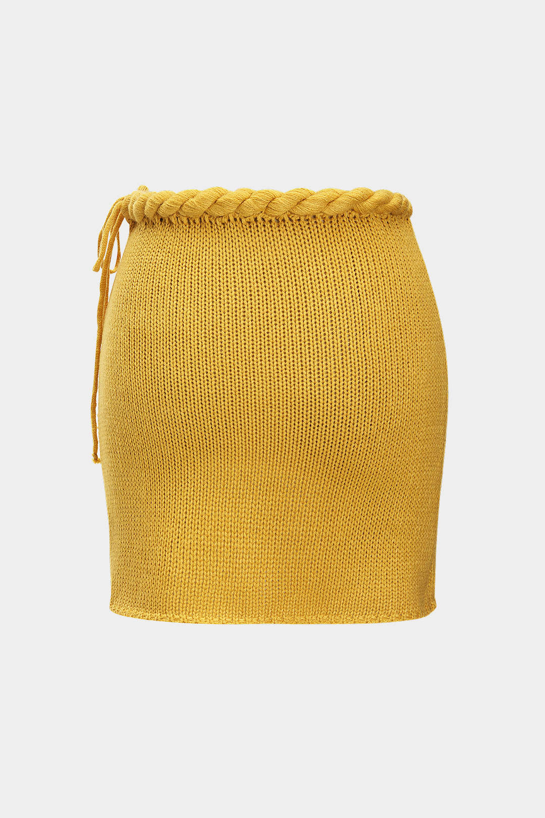 Knit Braided Tie-Up Skirt - Flockneti