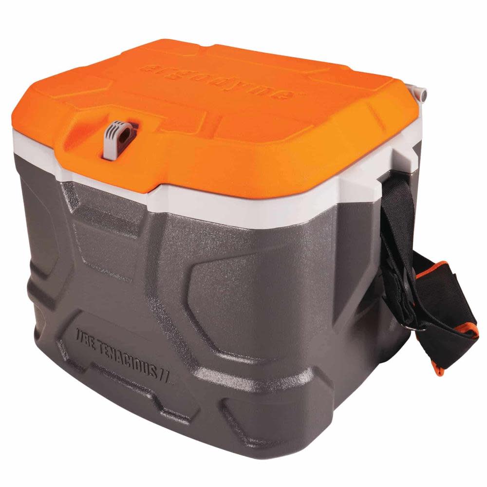 Ergodyne Chill Its 5170 Industrial Hard Sided Cooler 17 Quart Single Orange & Gray - Flockneti