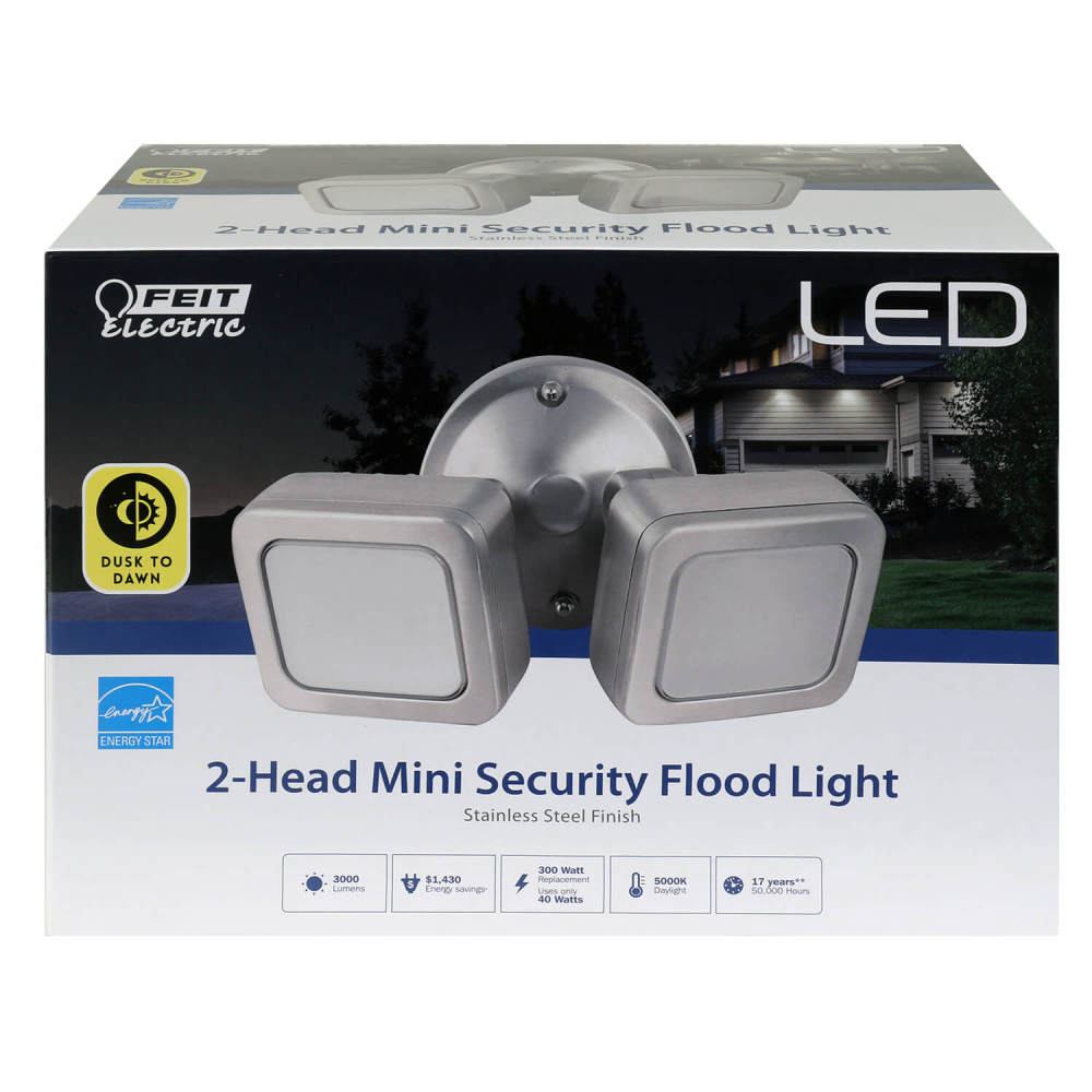 Feit Electric 120V 40W 3000 Lumens Security Flood Light Fixture - Flockneti