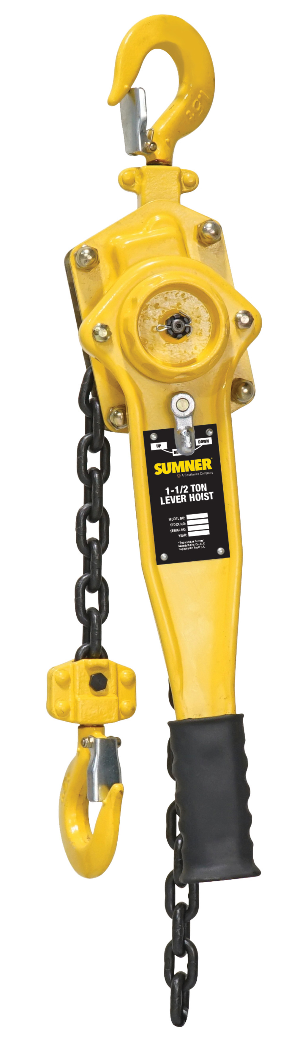 Sumner Lever Hoist 1 1/2 Ton with 10′ Chain Fall - Flockneti