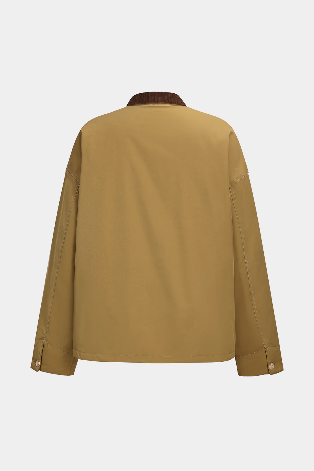 Patchwork Button Pocket Long Sleeve Jacket - Flockneti