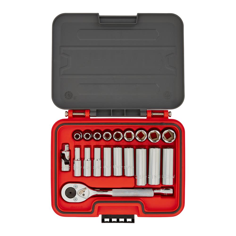Proto Socket Set 3/8 DR 21pc SAE 6pt - Flockneti