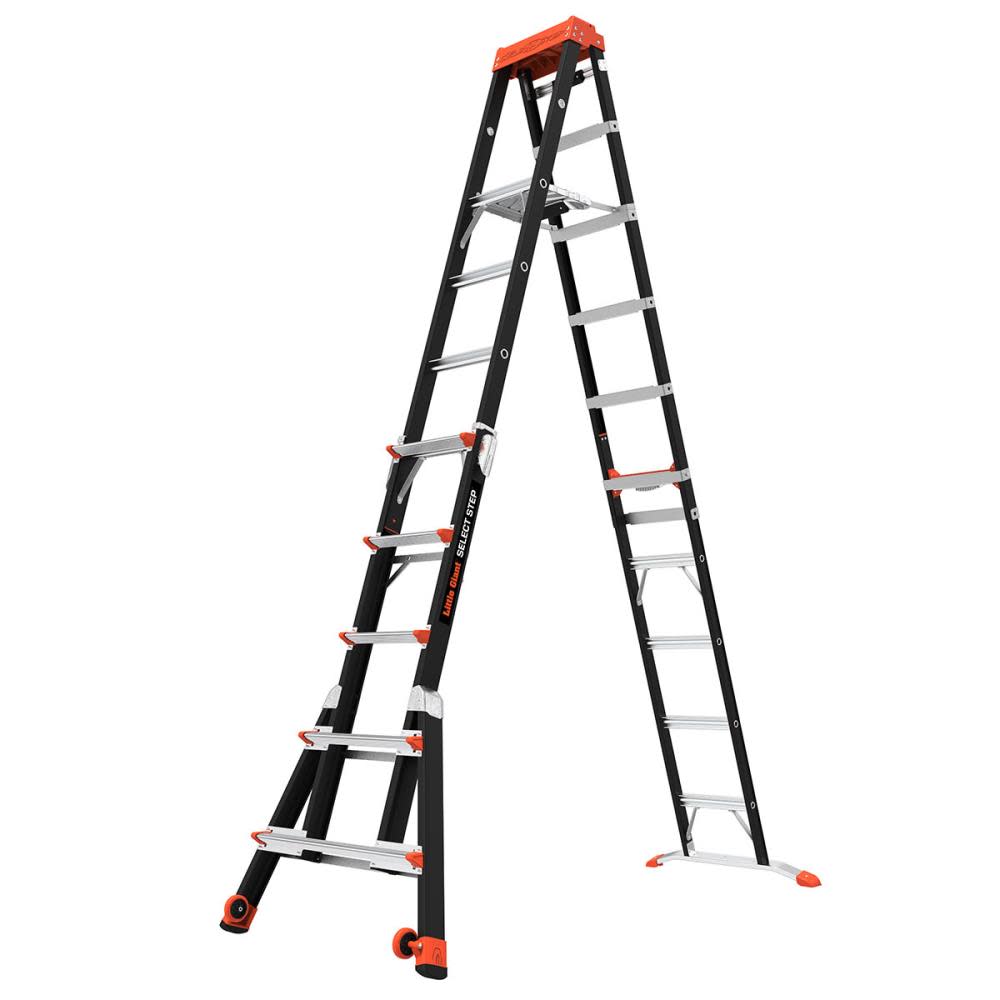 Little Giant Safety Select Step M6 Fiberglass Type 1AA Adjustable Step Ladder - Flockneti