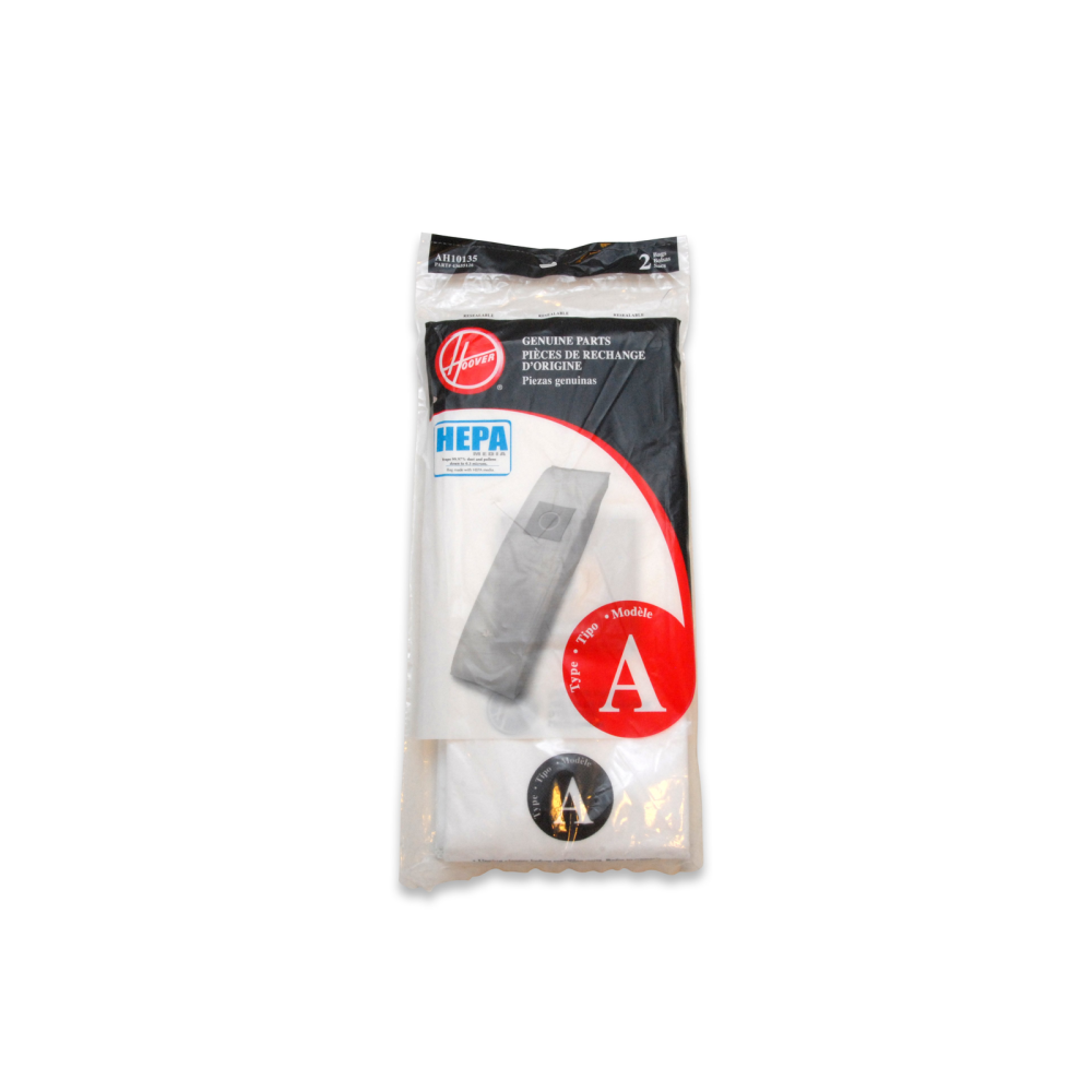Hoover Residential Vacuum Type A HEPA Vacuum Bag 2 Pack – AH10135 - Flockneti
