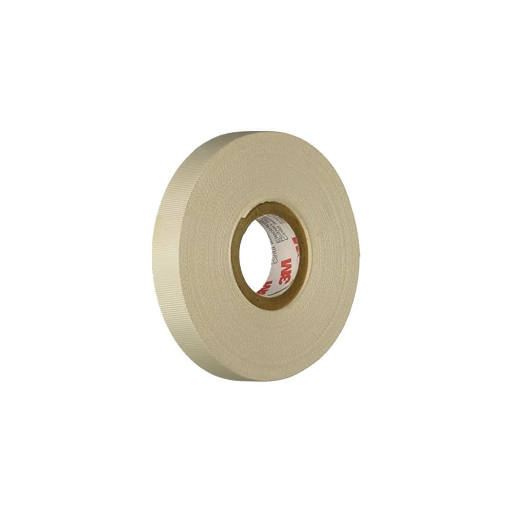 3M Scotch Electrical Tape 0.5″ x 66′ White Glass Cloth - Flockneti