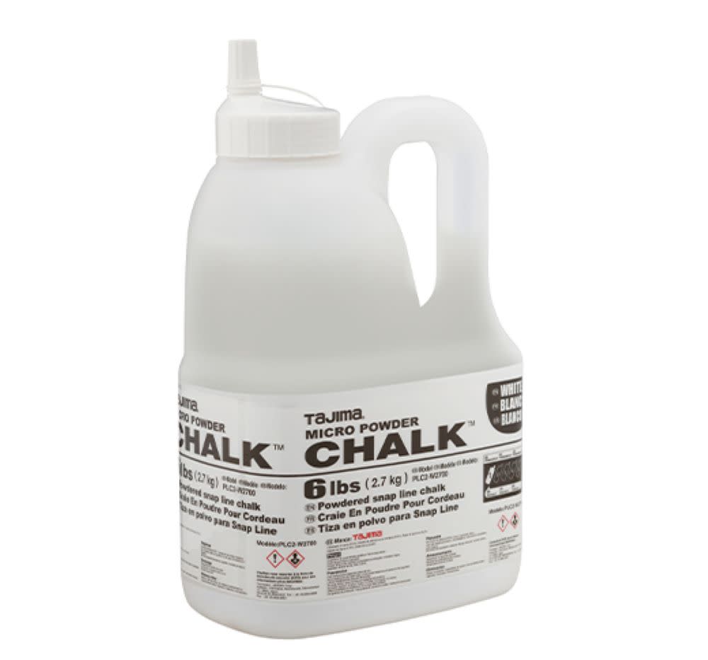 Tajima Micro Chalk Powdered Snap Line Chalk White 6 lbs - Flockneti