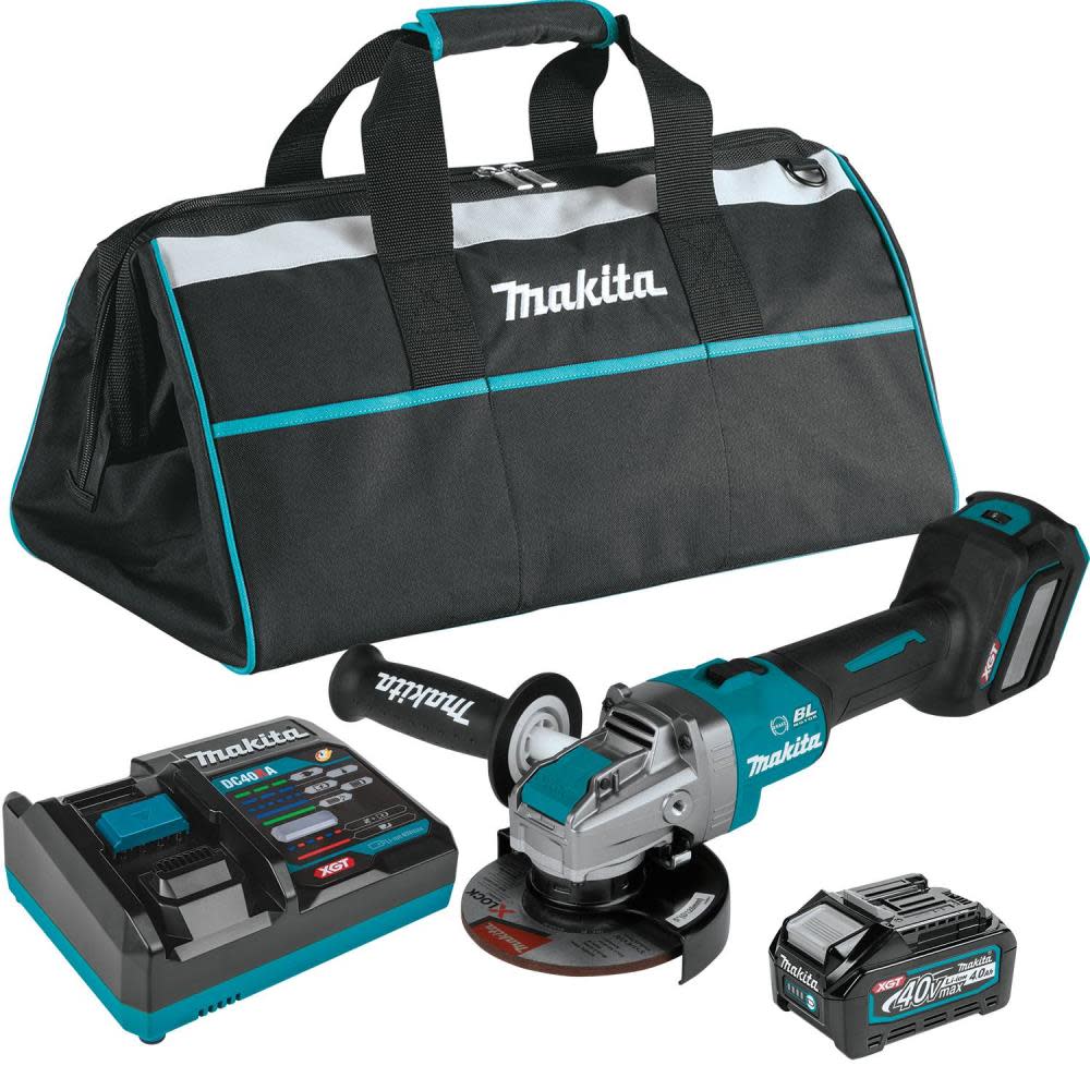 Makita 40V max XGT 5″ Angle Grinder Kit with Electric Brake - Flockneti