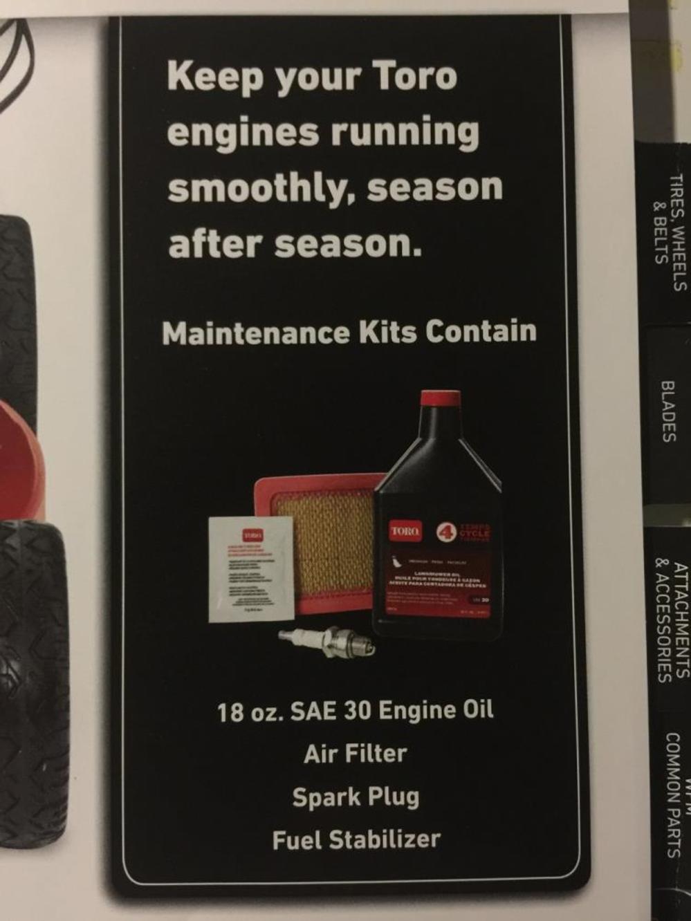 Toro Maintenance Kit - Flockneti