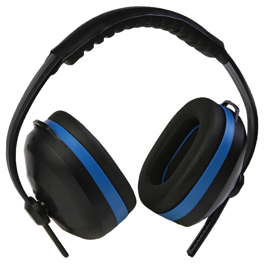 ERB 105 Black with Blue Ear Muff - Flockneti