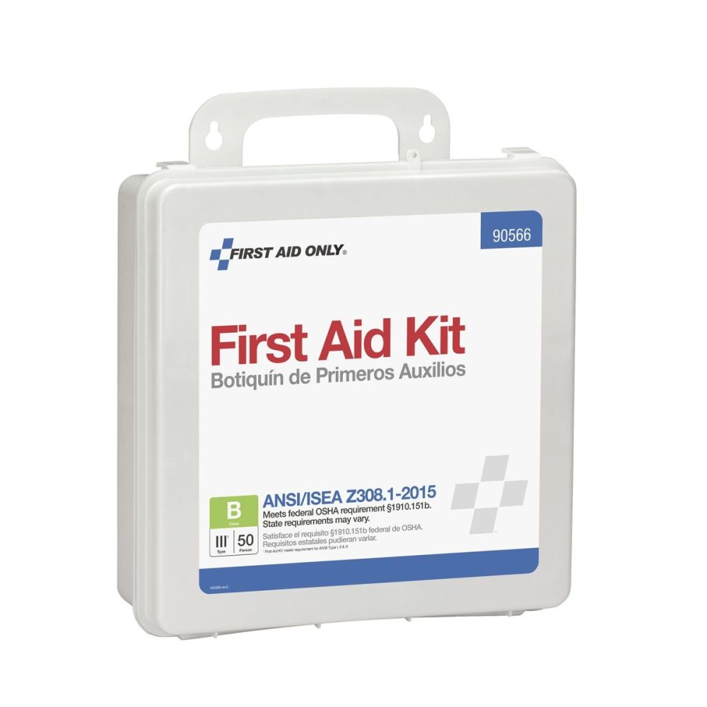 First Aid Only First Aid Kit 50 Person Bulk Plastic Case ANSI B - Flockneti