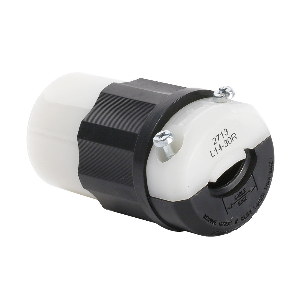Leviton Grounded Locking Connector 30A 125/250V 3 Pole 4 Wire - Flockneti