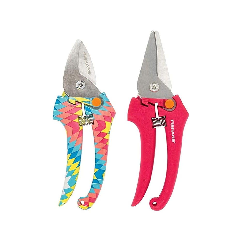 Fiskars Designer Pruner & Snip Set Stainless Steel 2pc - Flockneti