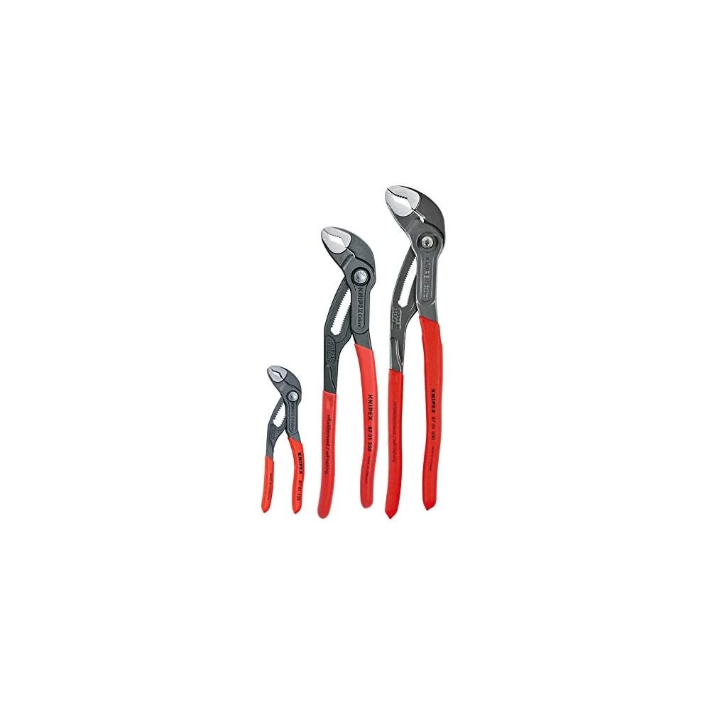 Knipex Cobra Pliers Set with Keeper Pouch 3pc - Flockneti
