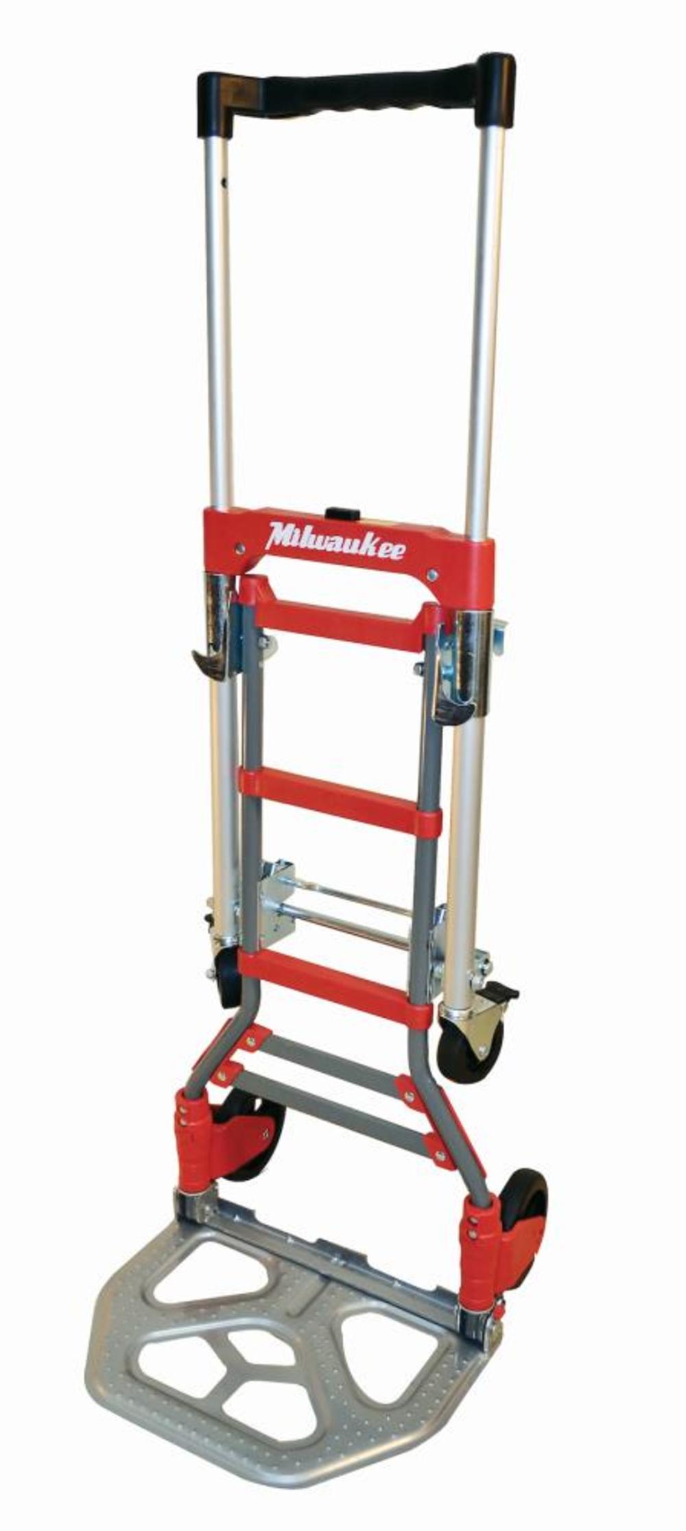 Milwaukee Hand Truck 2 in 1 Fold Up Convertible Hand Truck with Telescoping Handle - Flockneti