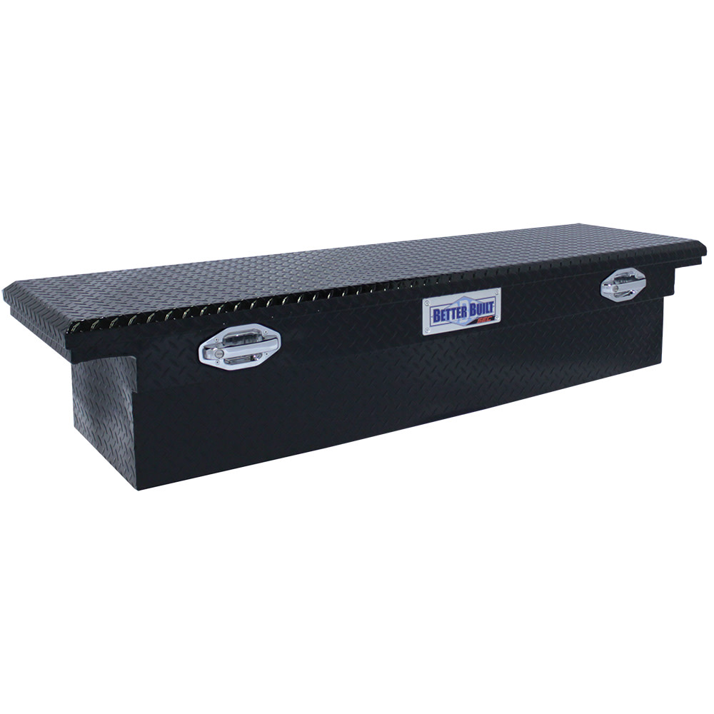 Better Built 71″ SEC Saddle Truck Tool Box LOW PROFILE GLOSS BLACK - Flockneti