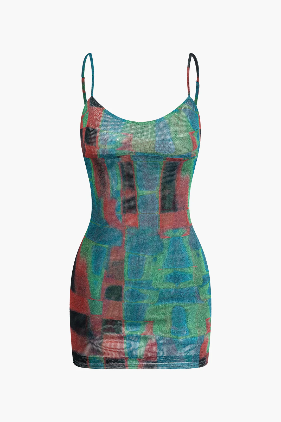 Ombre Print Sleeveless Mini Dress - Flockneti