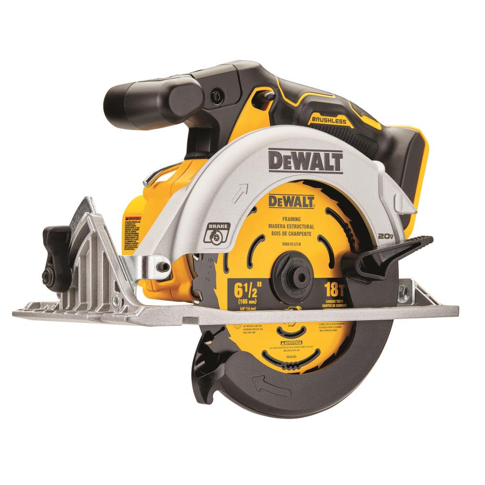 DEWALT 20V MAX 6-1/2 in. Brushless Cordless Circular Saw (Tool Only) - Flockneti