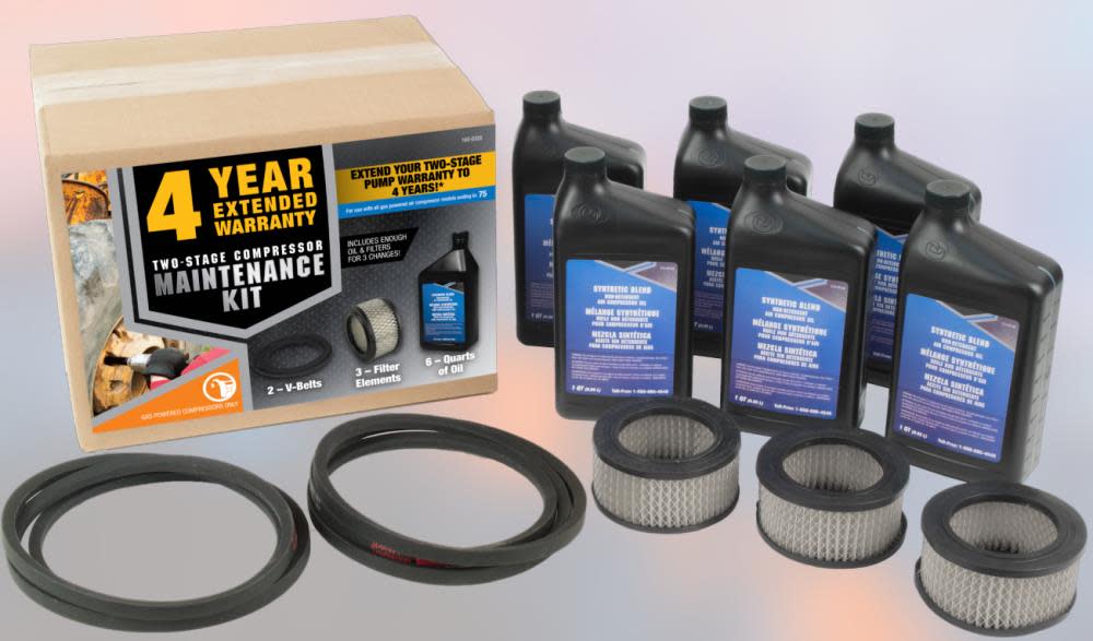Industrial Air Maintenance Kit for 7.5 HP Gas Powered Two Stage Compressors - Flockneti