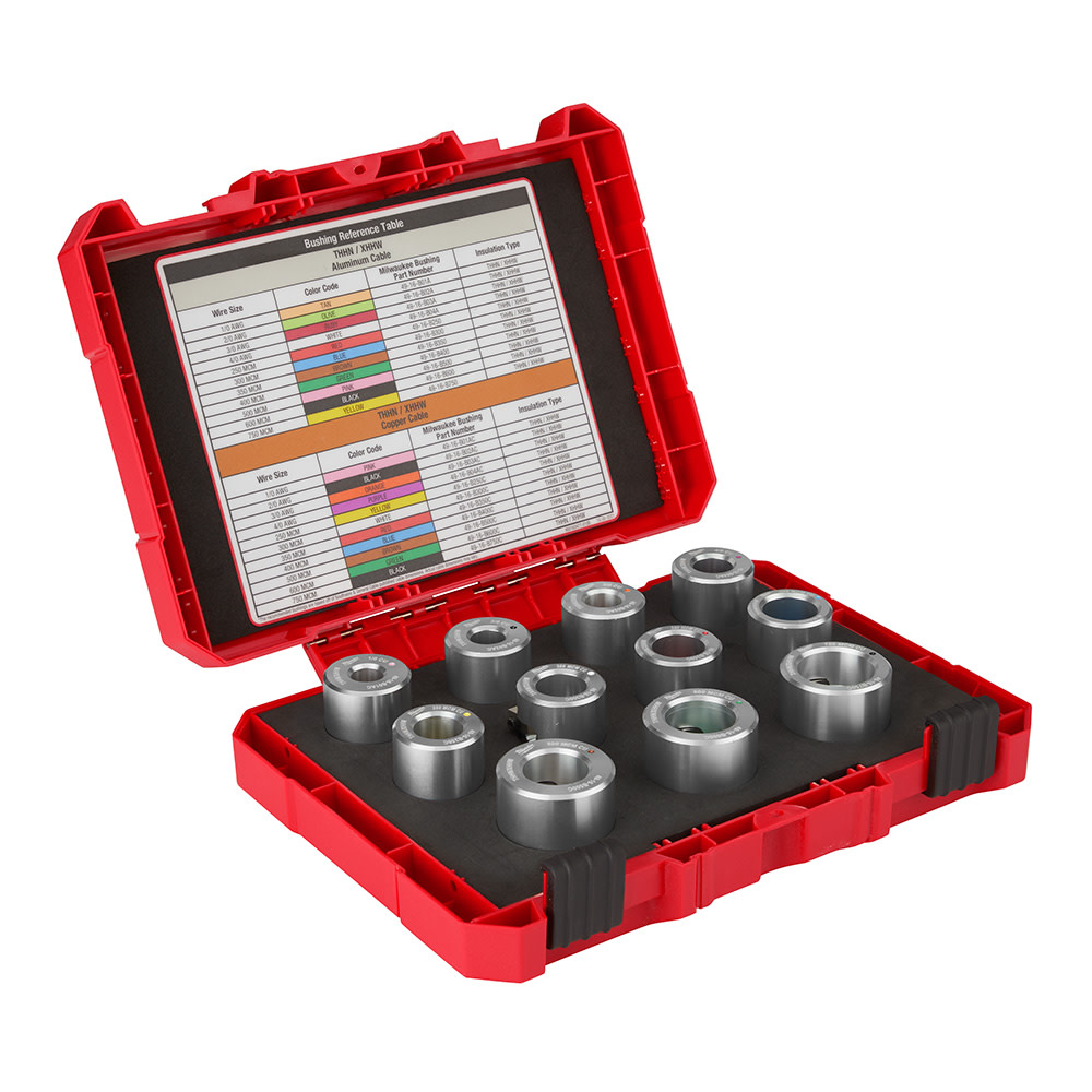Milwaukee 1/0 AWG – 750 MCM Cu THHN / XHHW Bushing Kit - Flockneti