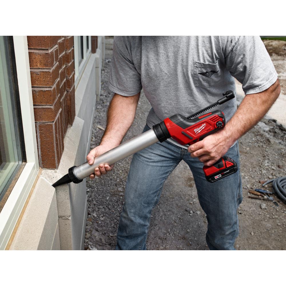 Milwaukee M18 Cordless 20 oz Sausage Style Caulk and Adhesive Gun Kit - Flockneti