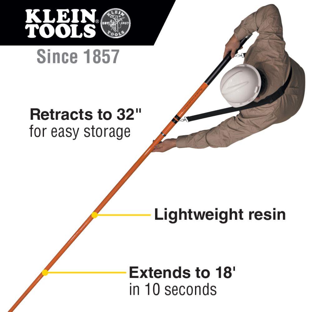 Klein Tools WIRESPANNER Plus Telescopic Pole - Flockneti