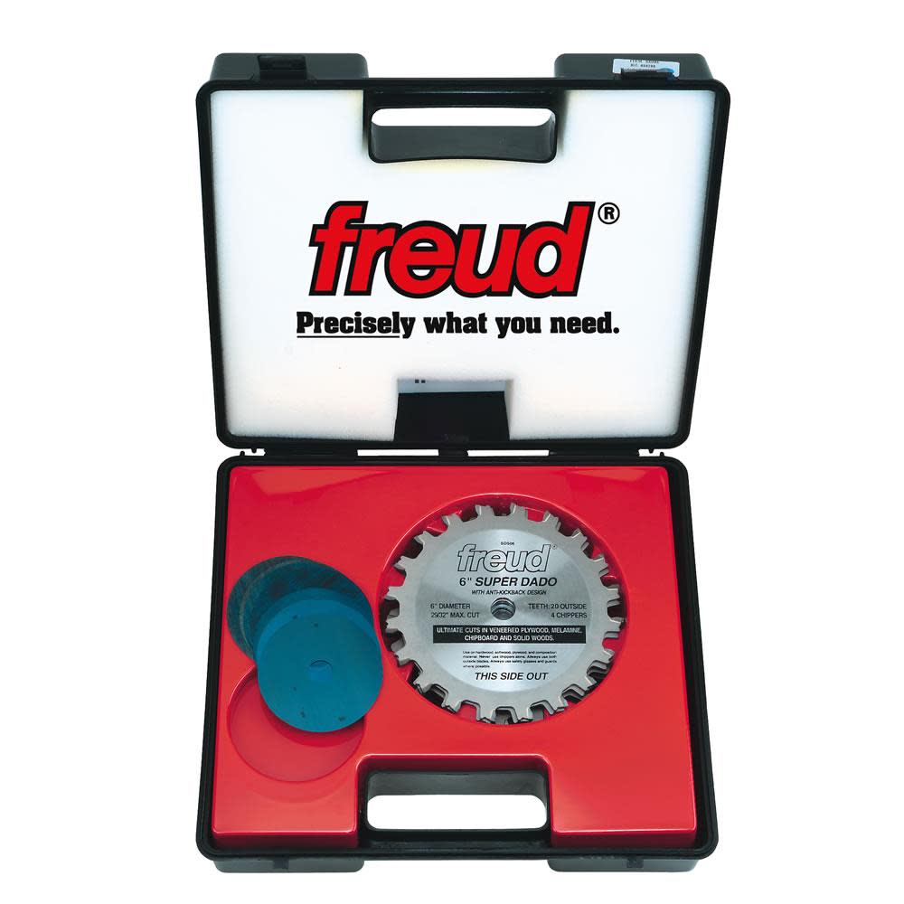 Freud 6 In. x 20T Super Dado Sets - Flockneti