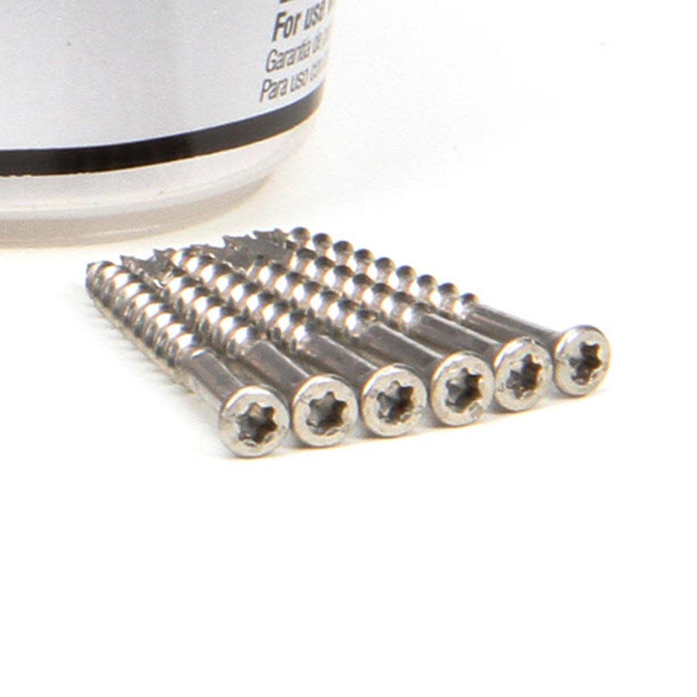 Grip Rite Grip Rit Screws #7 x 1.625″ Countersinking-Head Stainless Steel Star-Drive Deck 1lb Box - Flockneti