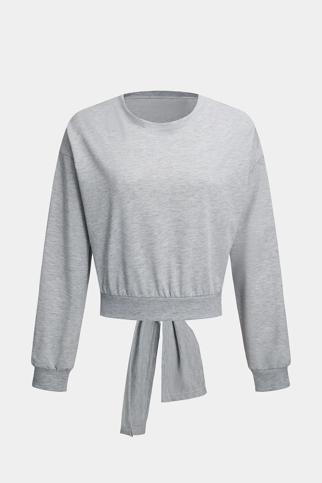 Cut Out Backless Strappy Long-Sleeve Top - Flockneti