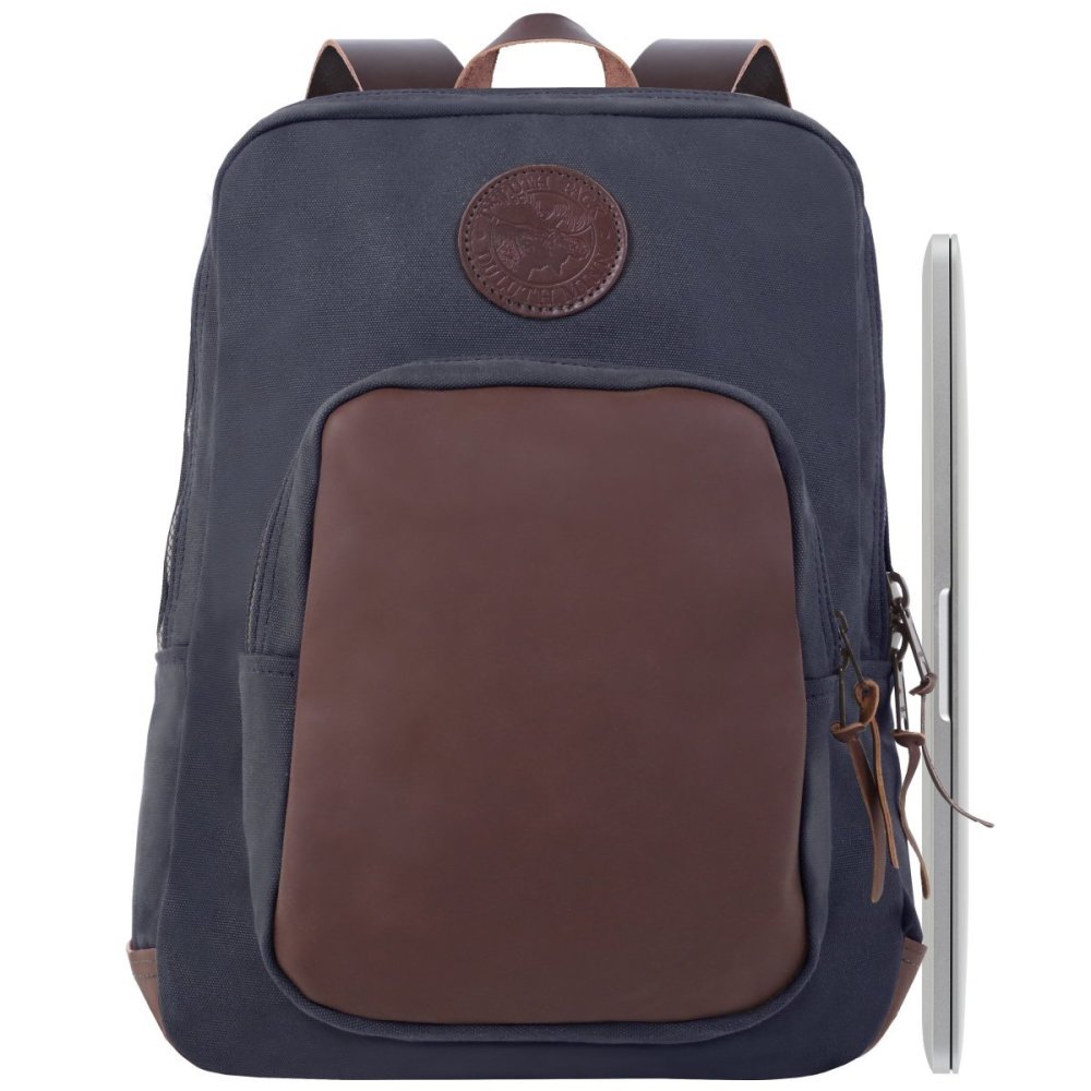 Duluth Pack 21 Liter Capacity Navy Large Deluxe Laptop Backpack - Flockneti